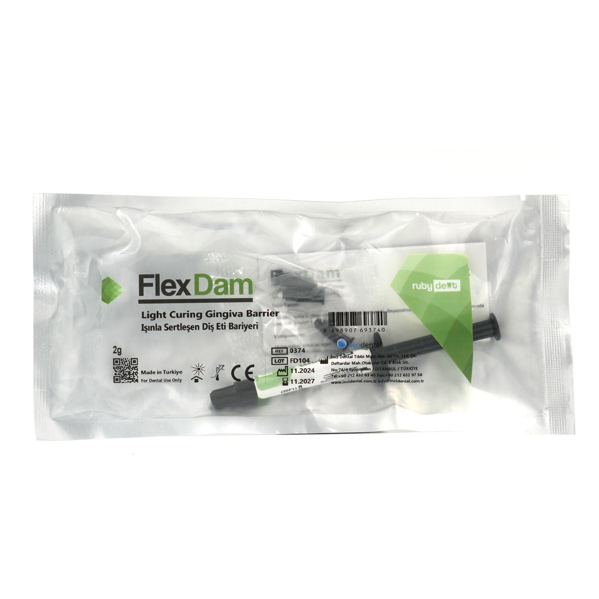 ژل محافظ لثه FlexDam سرنگ 2 گرمی - FlexDam gingival barrier 2 gr syringe