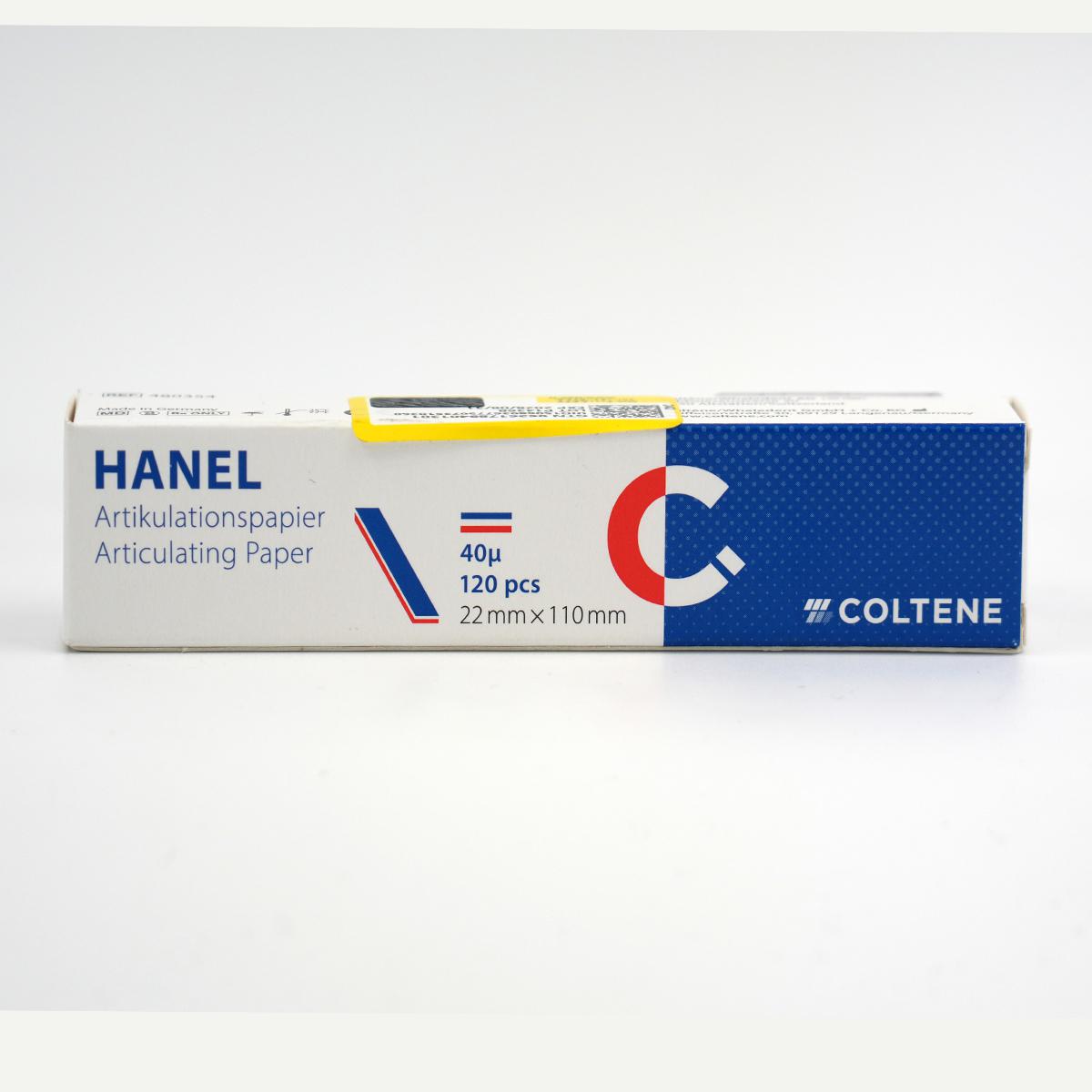 کاغذ آرتیکولاسیون هانل 40میکرونی صاف آبی قرمز - HANEL Articulation paper 40micron straight blue red