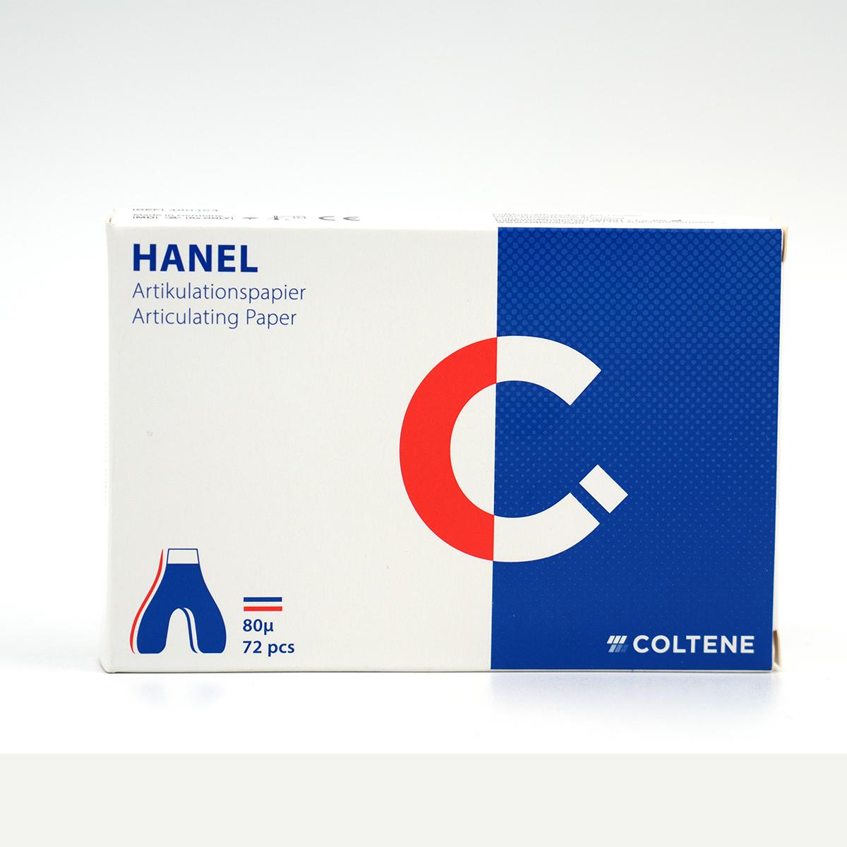  کاغذ آرتیکولاسیون هانل 80میکرونی Uشکل آبی قرمز -  HANEL Articulation paper 80micron U shape blue red