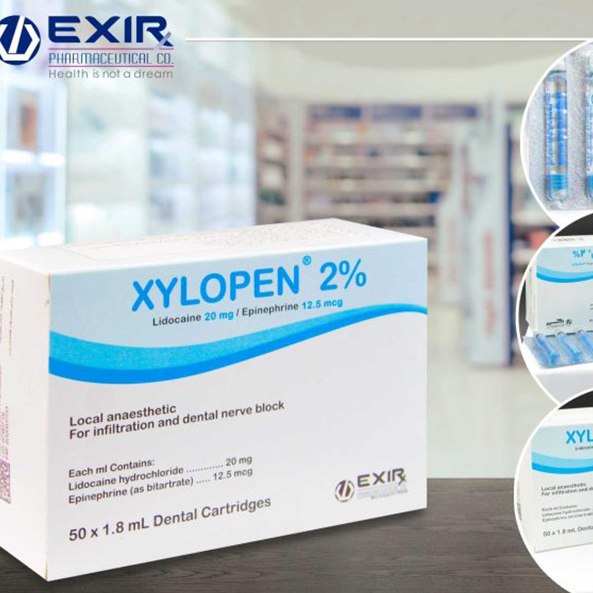کارپول بیحسی زایلوپن 2درصد با اپی نفرین - Xylopen 2percent Epinephrine Dental cartridge